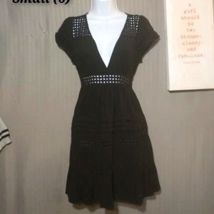 Zara black fit and flare dress size 6.